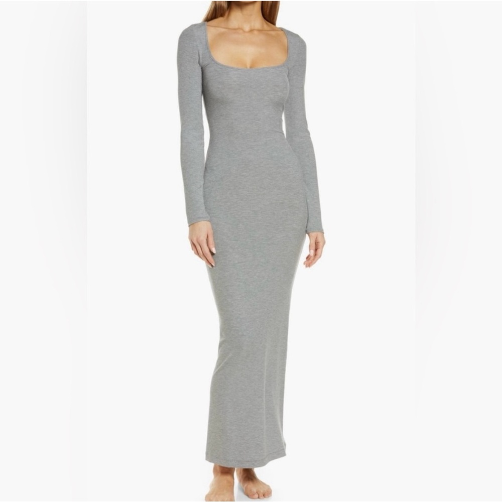 Skims longsleeve lounge dress
